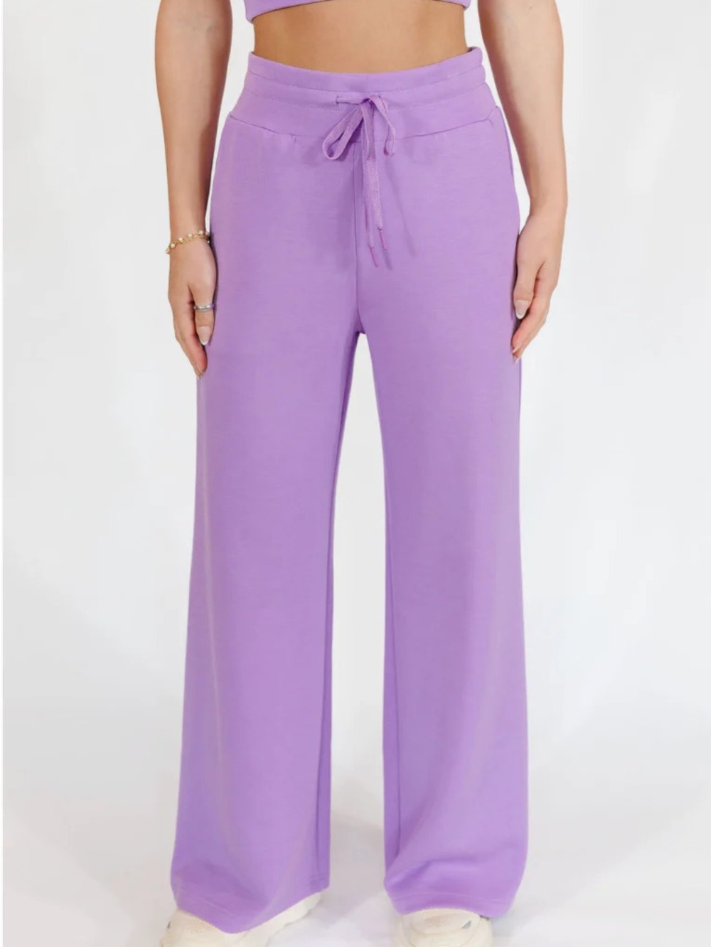 Salt Project x Natalie Kennedy Size M LilacWide-Leg Pants